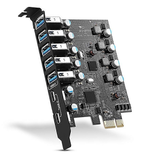 [LCS] Portit USB 3.0 PCI Express -sovitinkortille Type C PCI-E -laajennus PCIE USB 3.0