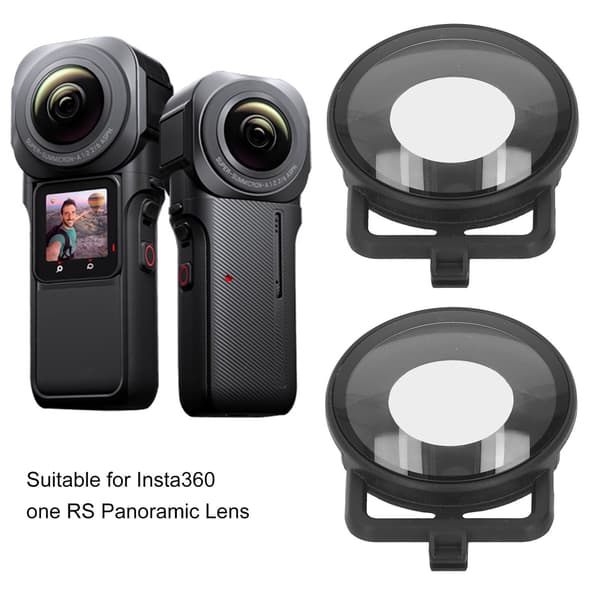 [LCS] Dobbelt linsedeksel for Insta 360 One RS panoramalinse actionkamera tilbehør