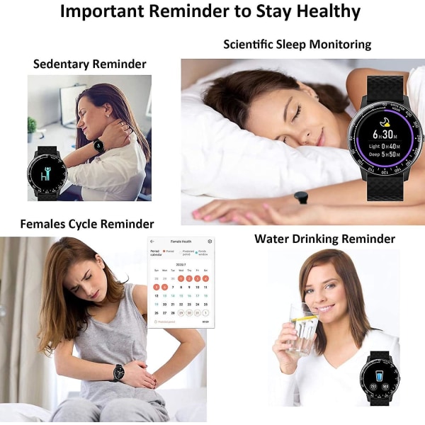 Smart Watch, Chronus Fitness Watch med blodtryckssyre M
