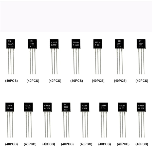 TO-92 Transistor Sortiment Assortert Kit