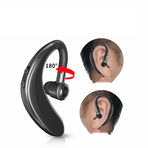 Bluetooth -headset, trådlös Bluetooth -hörlur Black
