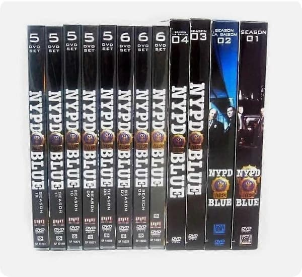 [LCS]NYPD Blue: Komplet TV-serie sæson 1-12 (DVD 63-disc boks sæt) engelsk version