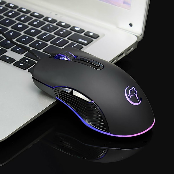 RGB Kablet Ergonomisk Gaming Mus
