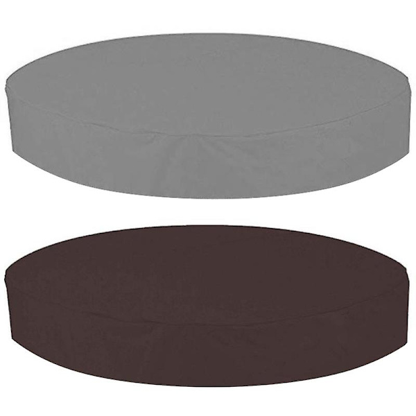 Runt Vattentätt Spabadskydd för Utomhusbruk, Dammskydd Gray 210x30cm