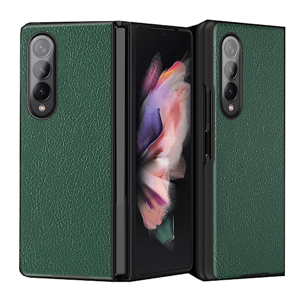 Läderfodral Kompatibelt med Samsung Galaxy Z Fold 3 5g Green