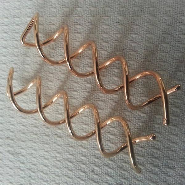 10 stk. spiral charms hårfletninger smykker hårnål Imitation gold