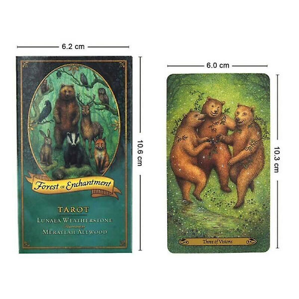 Magic Oracle -kortit, Lumouksen metsä, Lue kohtalo Tarot 78 kortin pöytäpelisetti