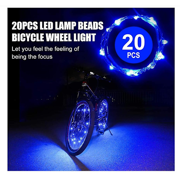 USB Genopladelige Cykelhjul Lys Super Klart Cykel LED Lys