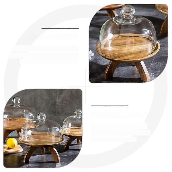 Fruktfatdeksel Glass Støvdeksel for hjemmebruk 1 stk Solid Glassbeskytter