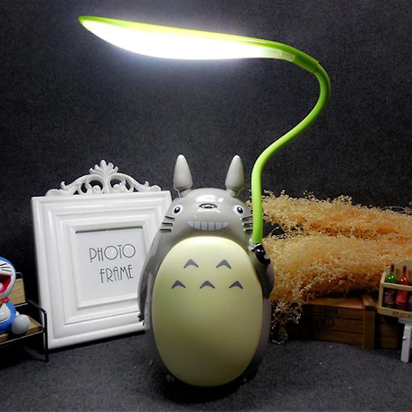 Min Nabo Totoro LED Oppladbar Bordlampe Lysstyrkejustering Øyebeskyttelse Nattlys LD154 White Tripe