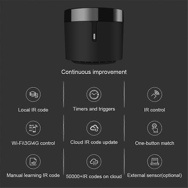 [LCS]Til Rm4 Mini Smart Fjernbetjening Infrarød
