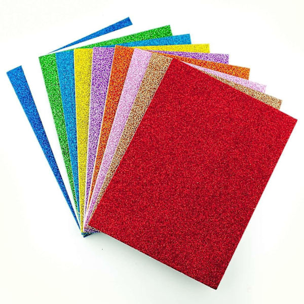 Itseliimautuvat vaahtomuovilevyt, 20 kpl (glitter)