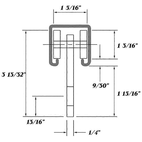 [LCS] 4-Wheel Trolley Assembly Roller Trolley Stable Welded Channel Roller for 1-5/8 Inch Wide Support Channel Silver