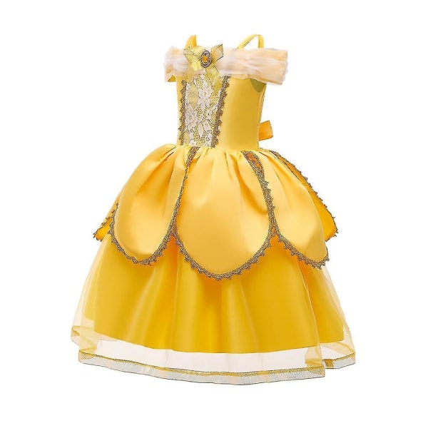 Julfest Fancy Costume Deluxe Princess Dress Up För tjejer (140cm)