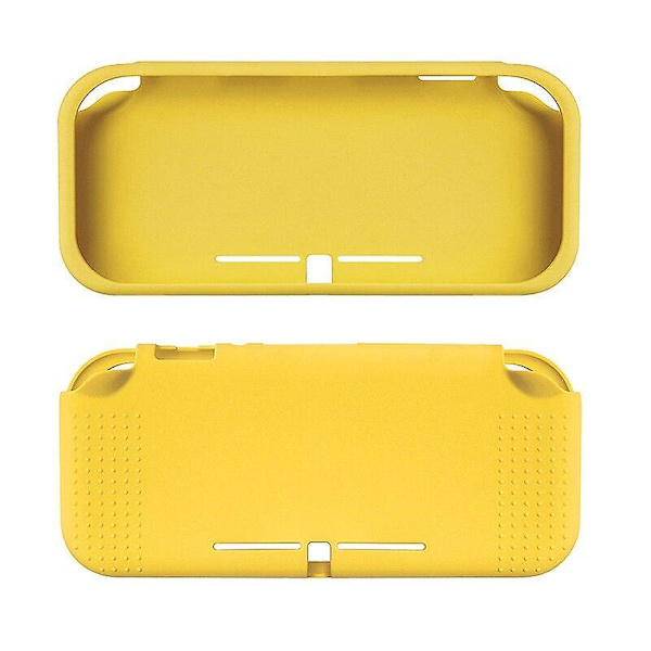 Nyt Switch Lite silikoneetui stødabsorberende dæksel skridsikker beskyttende halv pakke ren farve Kompatibel med Nintendo Switch Lite-konsol Gray