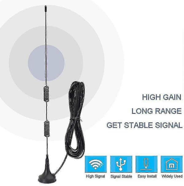 [LCS] Skinkeradio Politiscanner Antenne Amatørradio Mobilradio Scanner Antenne Magnetisk Base Bnc Han Antenne Kompatibel