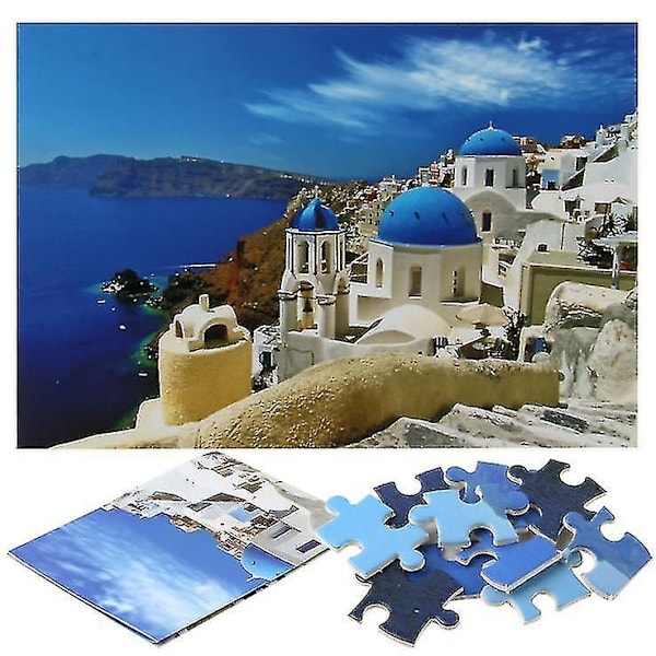 1000 brikker DIY Egeerhavet Puslespill Pedagogisk Læring Montering Jigsaw Leker
