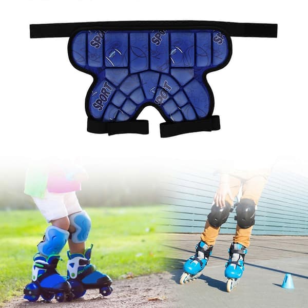 [LCS] Vadderade höftskyddsshorts kompatibla med barn, vadderade korta byxor 3D EVA-kudde Dark Blue
