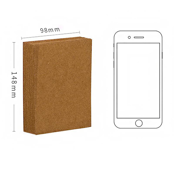 20 stk./batch med kreative blanke postkort Kraft-papp Svart og hvit DIY Scrapbook Graffiti Papir Retro Gratulasjonskort Skrivesaker