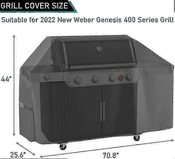 Grillovertræk til Weber Genesis 400-serien E-425s holdbart udendørs [DB]