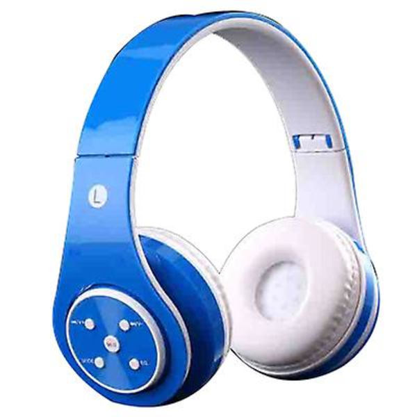 Trådlösa Bluetooth Over-Ear Hörlurar Stereo Hörlurar för Barn Presenter blue
