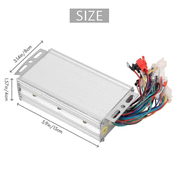[LCS]48v 500w Børsteløs Controller Aluminiumlegering Controller til E-cykelmotorer Silver