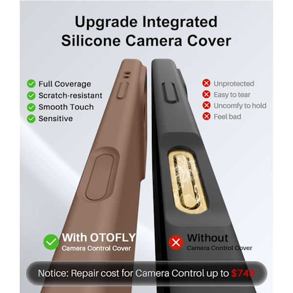 [LCS] Liquid Silicone Case for iPhone 17 Pro Max - Light Brown & MagSafe Compatible iPhone 17 Pro Max iPhone 17 Pro Max marron clair