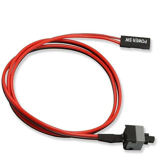 3 st 2-Pin Sw Pc Strömkabel På Av Tryckknapp Atx Dator Strömbrytare Kabel 56cm Sladd
