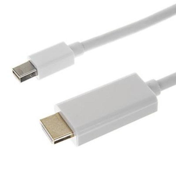 Vit Thunderbolt hane till HDMI hane videokabel för MacBook (18