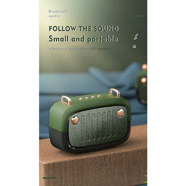 Cool Bærbar Bluetooth V5.0 Højttaler Lang Arbejdstid Højttaler