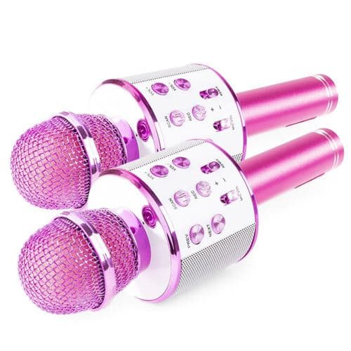 [LCS]Max Km01 Kit Två Karaokemikrofoner Trådlös Bluetooth Mikrofon