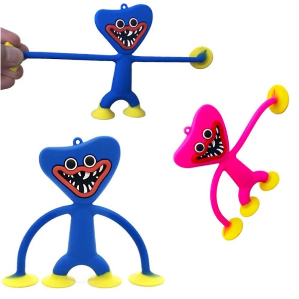 2 stk. Poppy Playtime Nøkkelring, Stressreduserende Pop Fidget Leke Nøkkelring Gave Style2