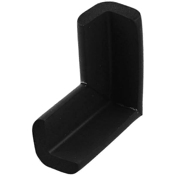 Mjuka hörnskydd för bord och bänkskiva - 4-pack vadderade säkerhetsskydd Black