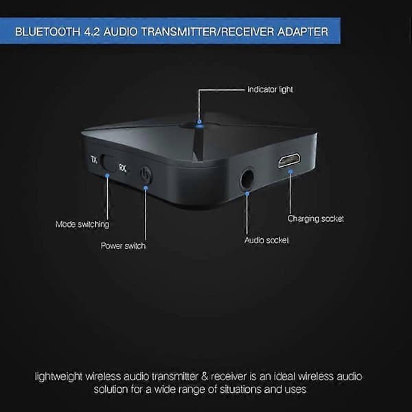 [LCS]BLS-B11 NFC Bluetooth-mottaker 5.0 3,5 mm Jack Aux Stereo Trådløs Adapter Musikkstøtte LL for Bil -HK806