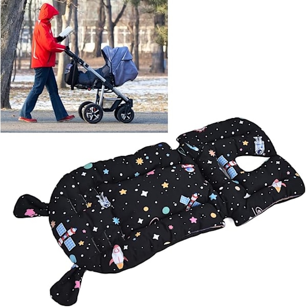 Kudde för barnvagn i bomull, sittdyna för barnvagn, positionering för babysömn, mjuk barnvagnskudde för huvud- och kroppsstöd, barnvagn