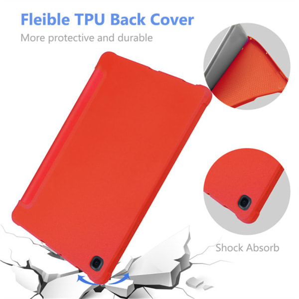 Tri-fold design fodral Samsung Galaxy Tab A8/X200/X205 10.5'' Lila