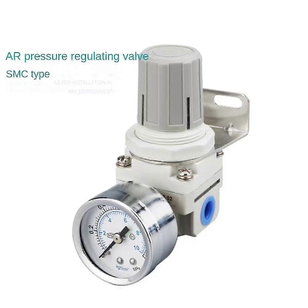 [LCS]1/4 tomme NPT lufttryksregulator, AR2000-02 kompressor luftregulator, lufttørringssystemmåler for As Shown
