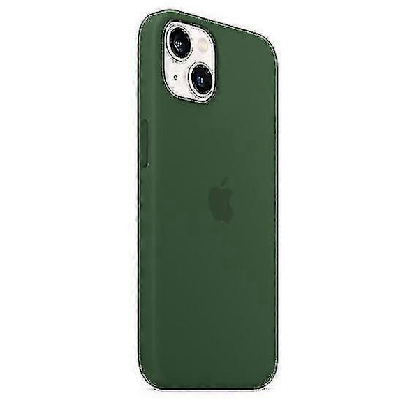 [LCS] Silicone iPhone 13 Case - MagSafe Compatible Protective Cover, Slim Shockproof Shell Clover