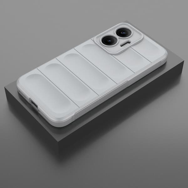 [LCS] For Xiaomi Poco F7 5G-deksel Anti-fall Mykt TPU Robust Telefonbakdeksel Light Grey