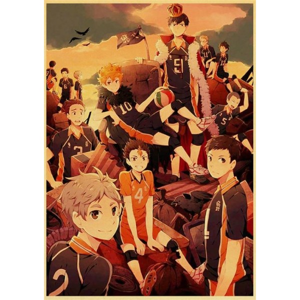 Poster Haikyuu Manga Anime --42 x 30 cm (Stil 03)
