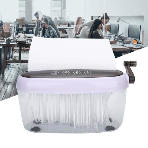 [LCS]A4 svart manuell pappersförstörare
