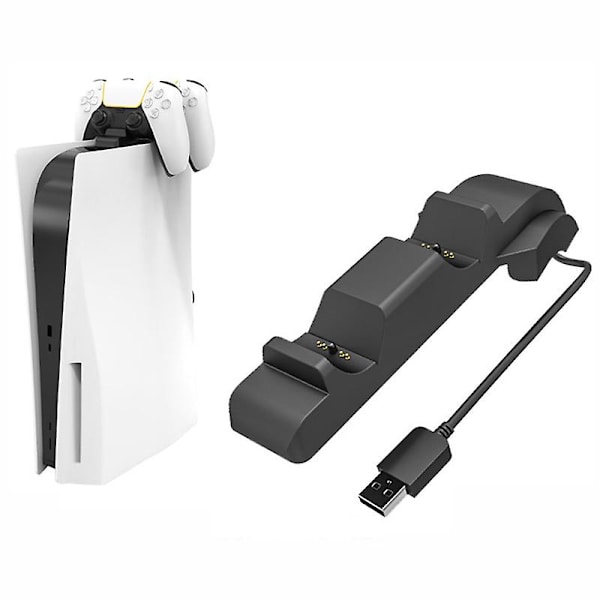Ny Ps5 Handkontroll Laddare Dubbel Snabb Laddningsstation Docka För Playstation 5 Gamepad Trådlös Joystick Joypad