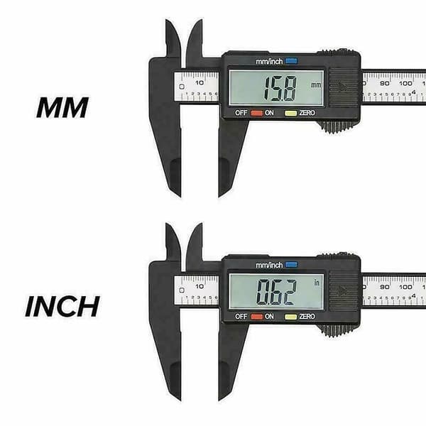 [LCS] 6' 150mm LCD Digital skyvelære mikrometer måleverktøy linjal Black