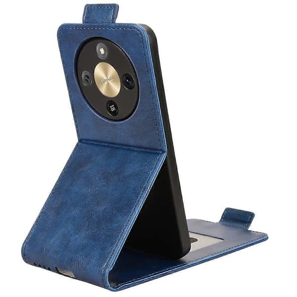 [LCS]For Honor Magic8 Lite 5G/X9d 5G/X70 5G Stativfodral Magnetlås Vertikalt Flip Läder Telefonfodral med