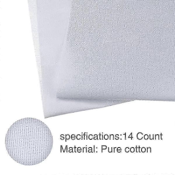 [LCS] 4 stk. 14 Count Aida-stoff for korssting, 45 x 30 cm