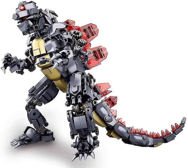 Godzilla 2 Monster King Puslespil Samlet Byggeklods Legetøjssæt (Godzilla)