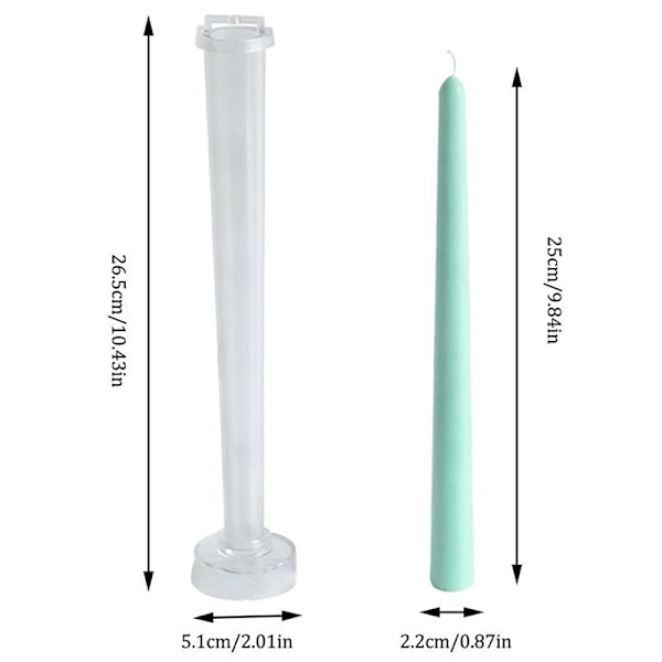 DIY Håndlavet Lysfremstilling Modelform Håndværk Stangformet One Size