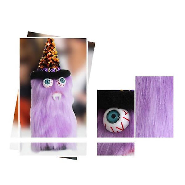 Halloween-koristeet Aavehammasnukke Kääpiövampyyri Seisova Asento purple