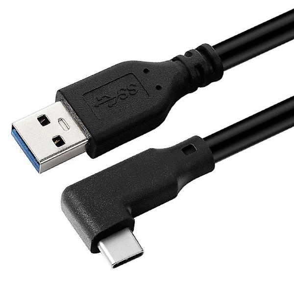 Vr Datakabel Albue Type-c Datakabel Usb3.1 Gen 2 Dobbelt Han Videoprojektionskabel 20 Vr Mobilspilkabel PQ123Black 3M
