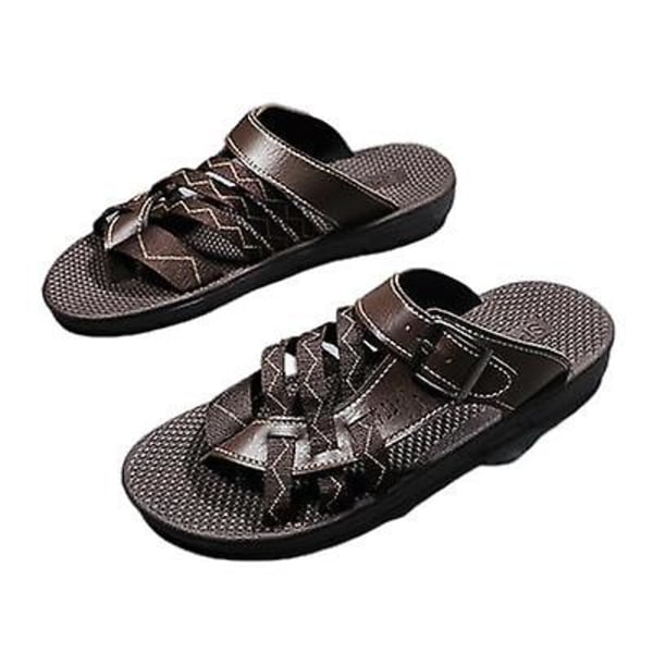 Mångsidiga Andningsbara Strandskor Herr Dubbelanvändning Sandaler 019-91 brown 42